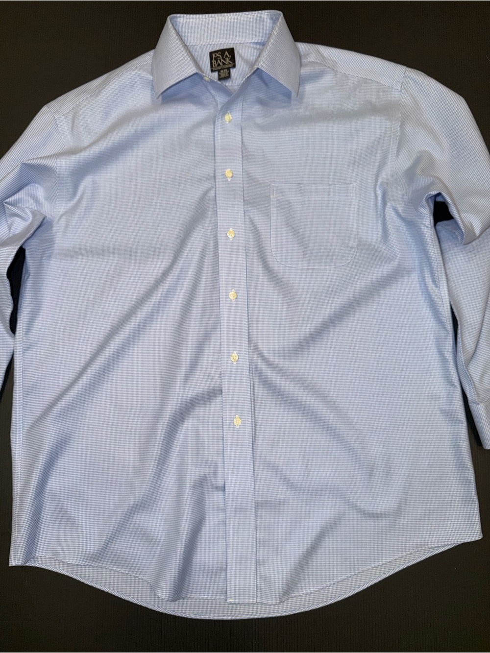 Jos. A. Bank Light Blue Men's Dress Shirt with Chest Pocket